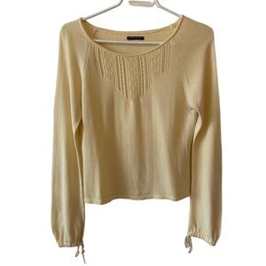 Sisley Cream Long Sleeve Top